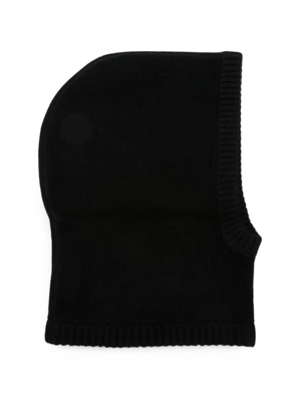 Soft Goat ribbed-knit balaclava - Nero