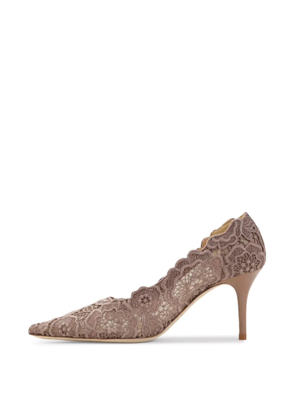 Arteana lace scalloped-edge pumps Bruin