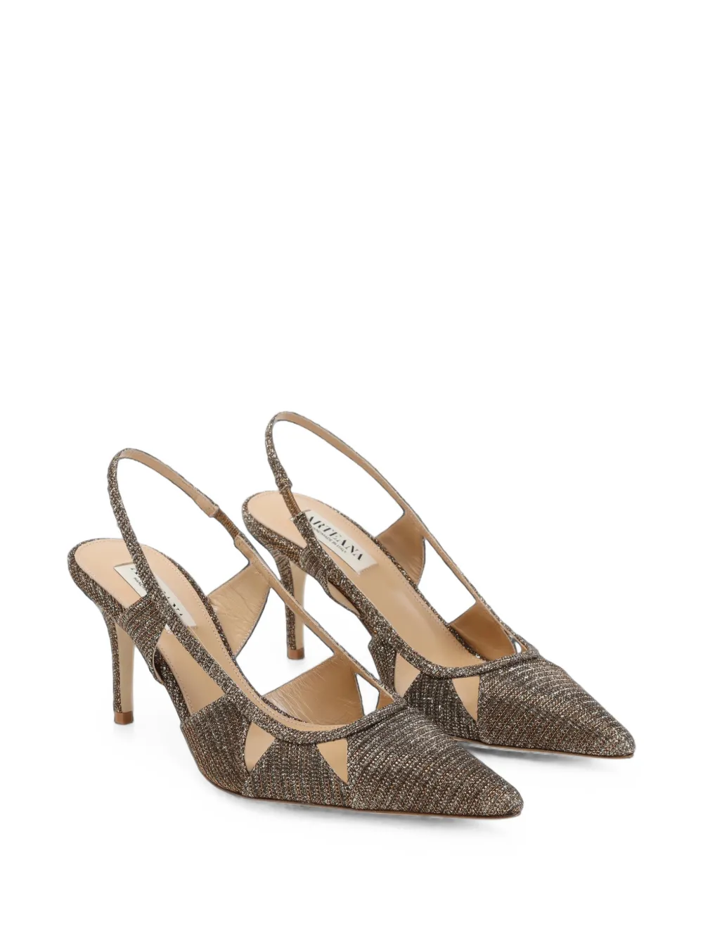 Arteana pointed-toe cut-out pumps Bruin