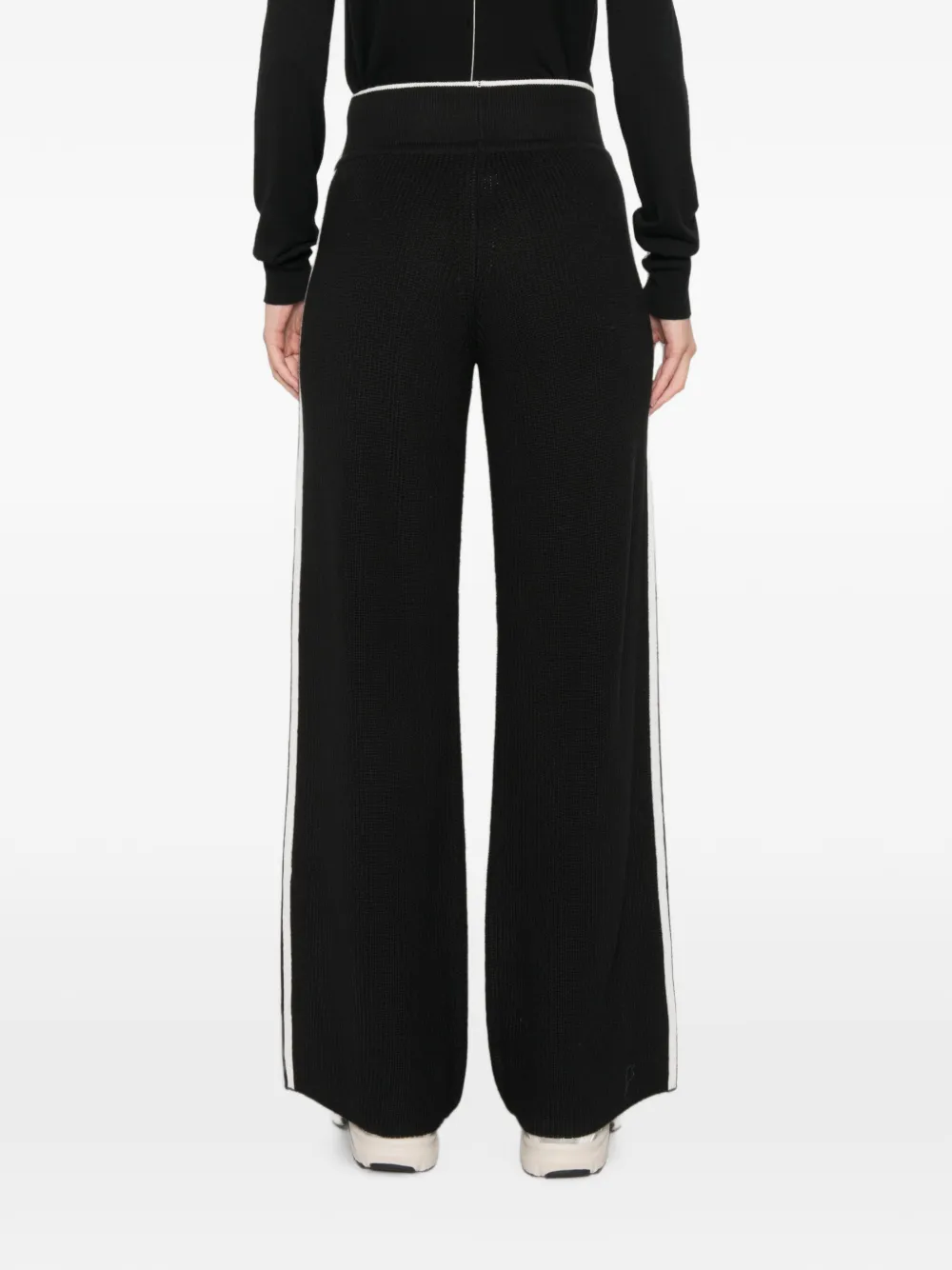 adidas Firebird side-stripe track pants Zwart