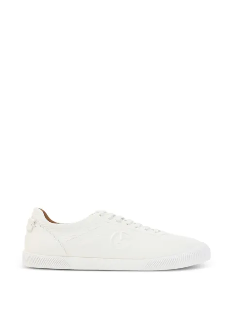 Giorgio Armani logo-embossed leather sneakers