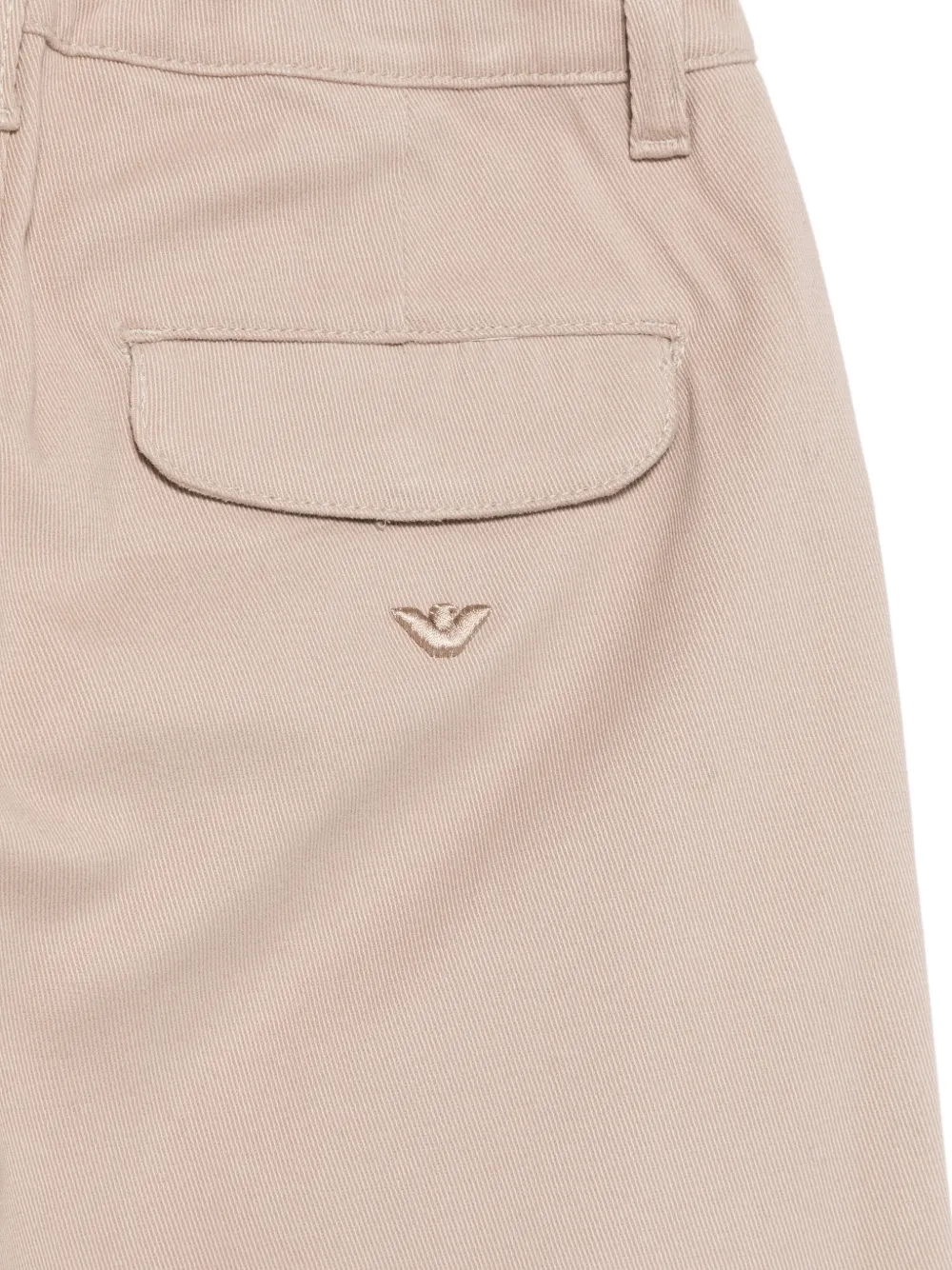 Emporio Armani Kids Straight broek Beige