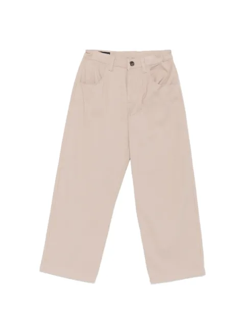 Emporio Armani Kids logo-embroidered straight-leg trousers