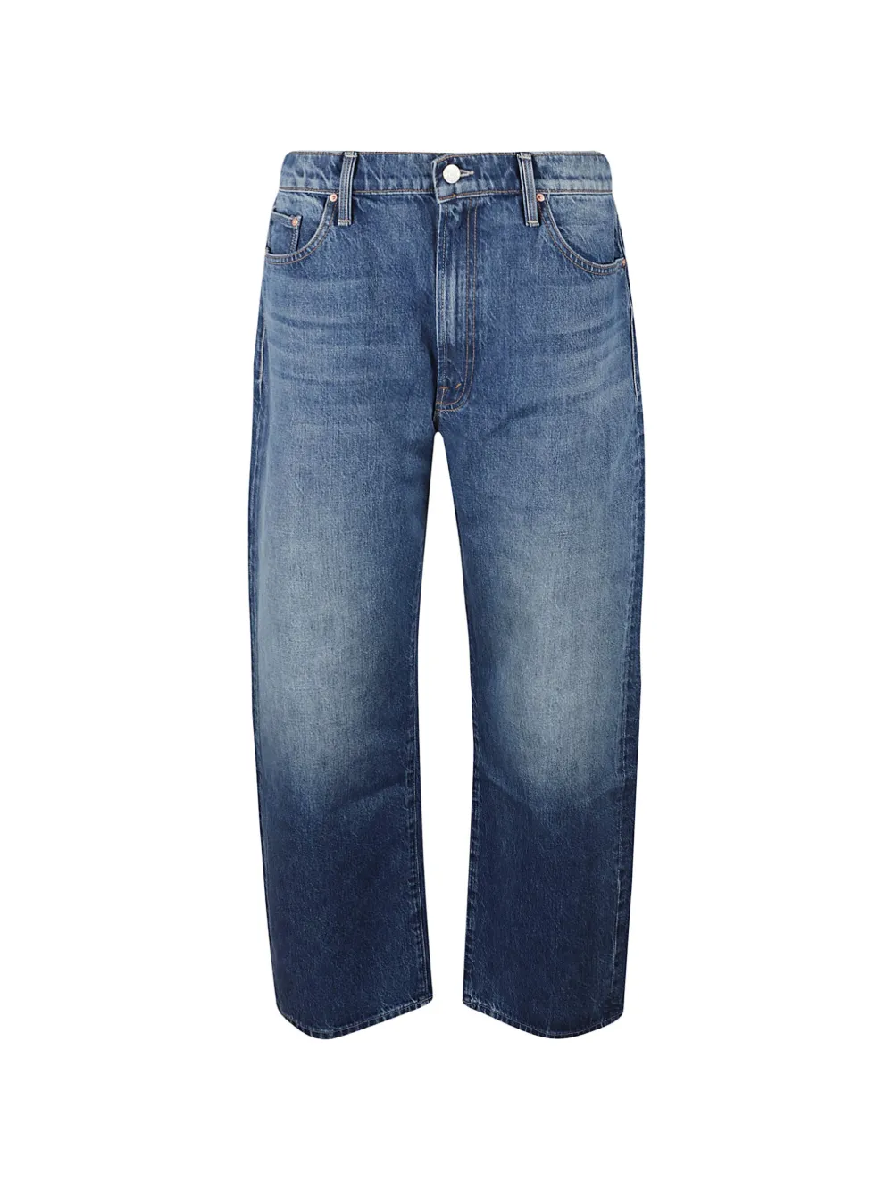 MOTHER logo-embroidered straight-leg jeans