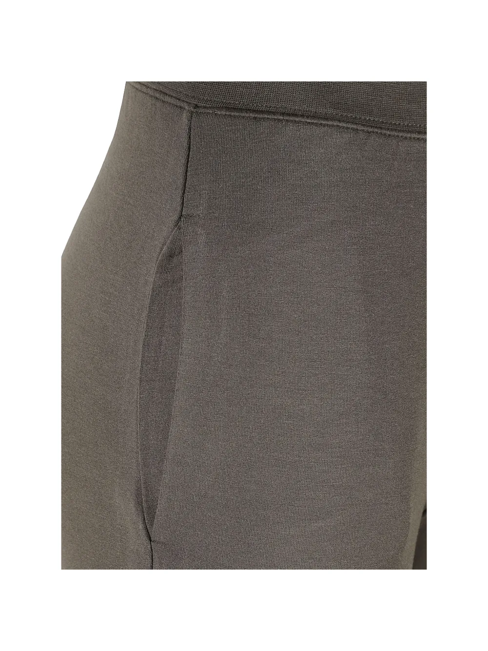 Majestic Filatures elasticated-waistband straight-leg trousers Grijs