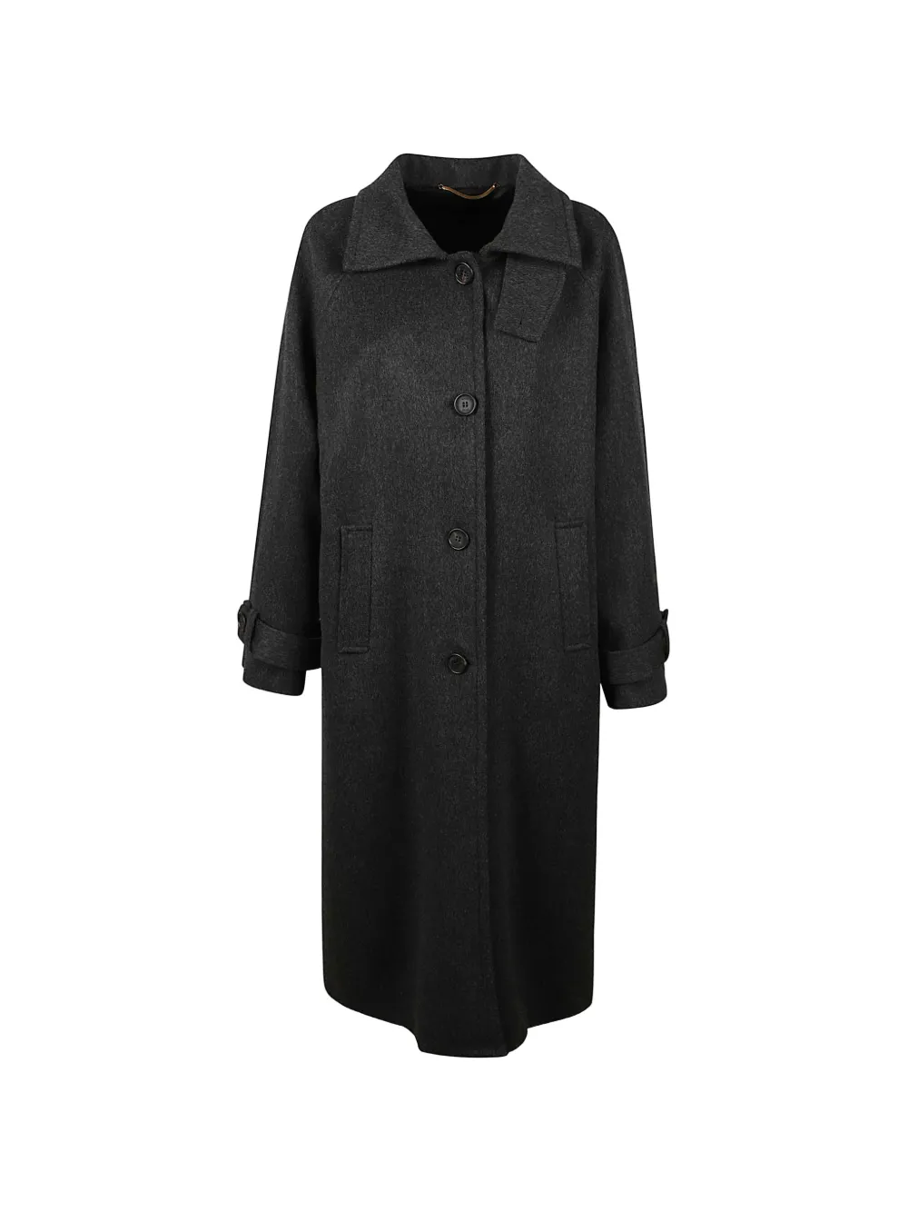 ANAII Balmacan button-up raglan-sleeve coat