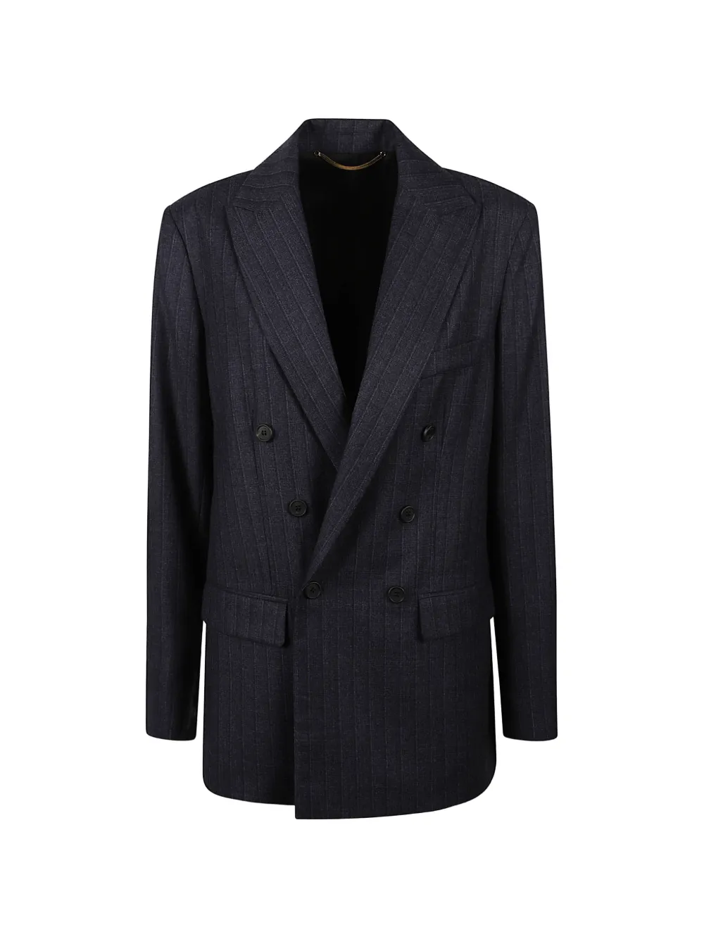 ANAII pinstripe double-breasted blazer - Blue