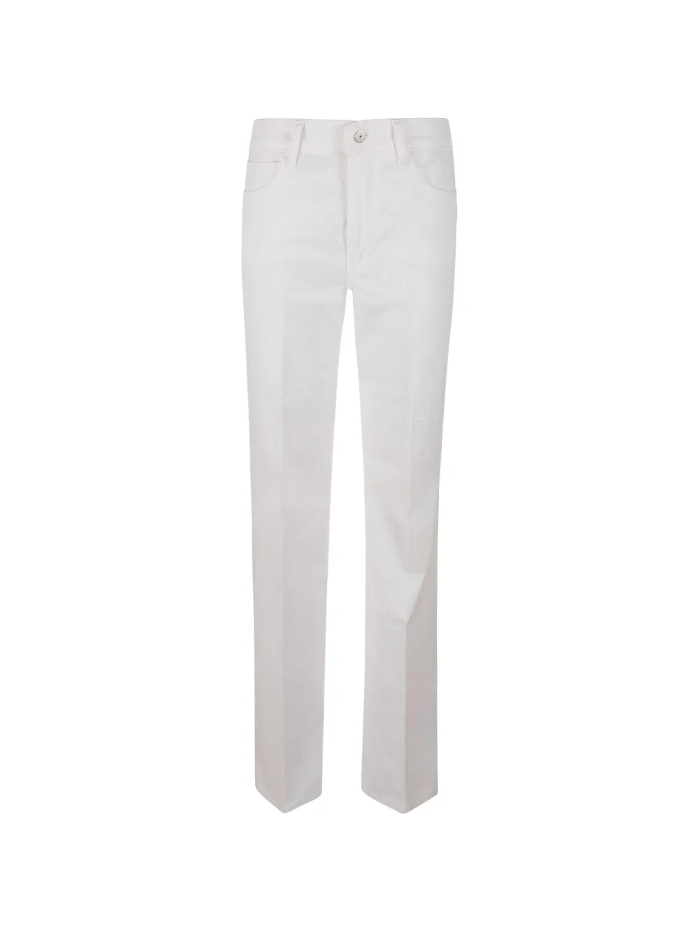 ANAII Jeans dritti svasati a coste - Bianco