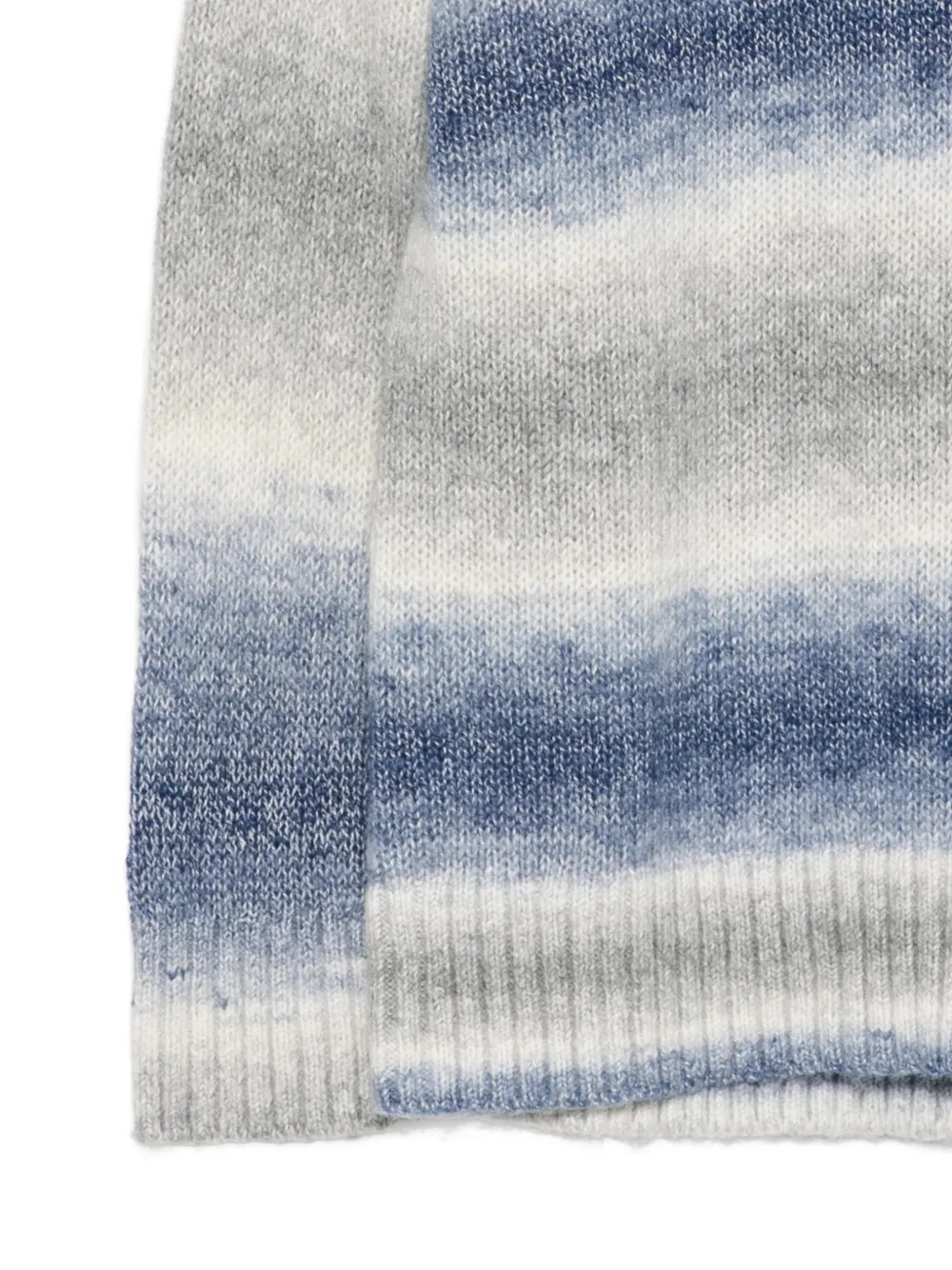Emporio Armani Kids Gestreepte trui met ombré-effect Grijs