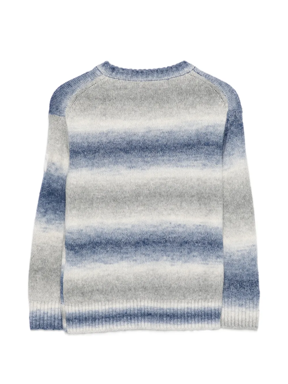 Emporio Armani Kids Gestreepte trui met ombré-effect Grijs