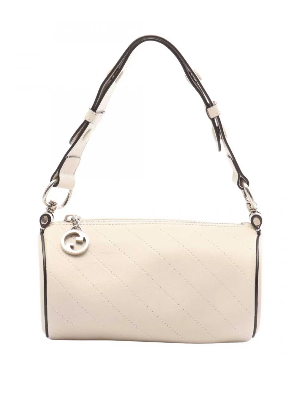 Gucci Pre-Owned 2000-2015 Mini Calfskin Blondie Barrel shoulder bag - Bianco