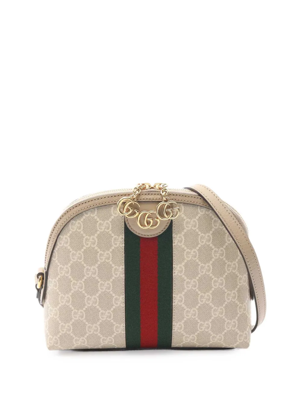 Gucci Pre-Owned 2000-2015 Small GG Supreme Web Ophidia Dome crossbody bag - Marrone