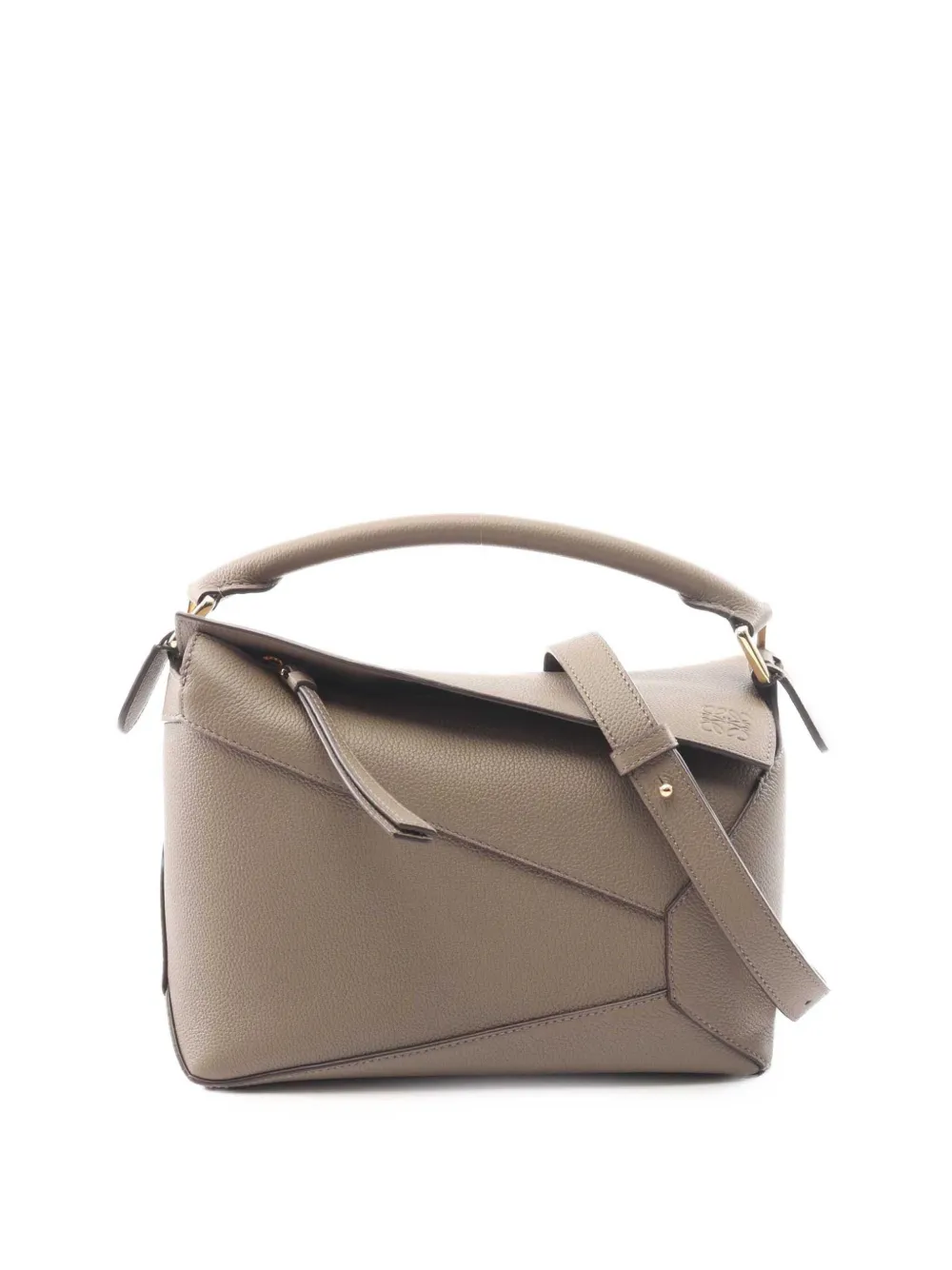 Loewe Pre-Owned 2010-2026 Small Calfskin Puzzle Edge satchel - Grau
