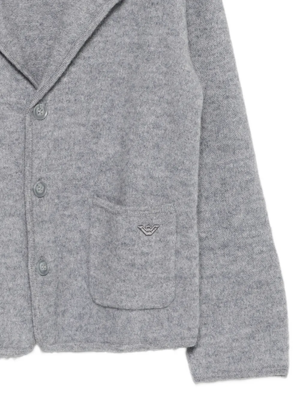 Emporio Armani Kids Vest met logoplakkaat Grijs