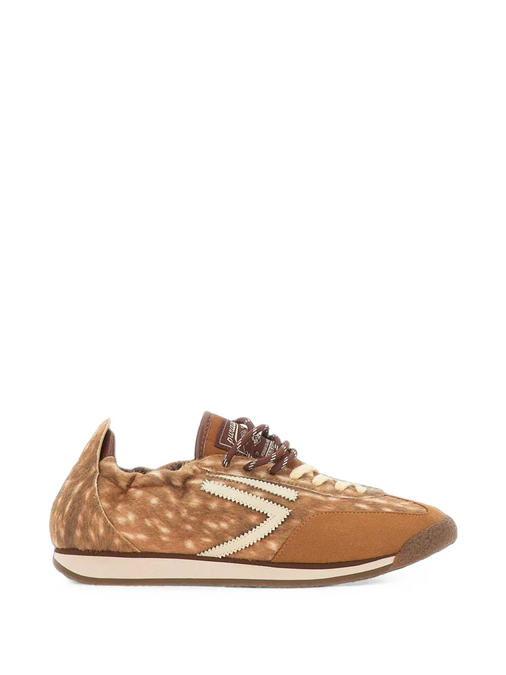 Puraai Panther animal-print low-top sneakers Bruin