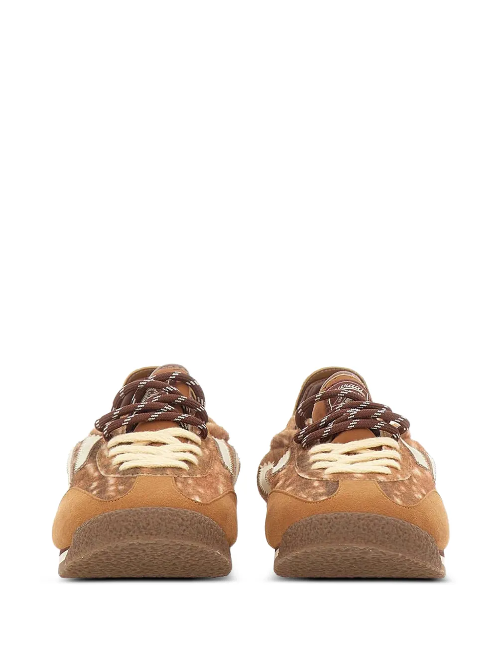 Puraai Panther animal-print low-top sneakers Bruin