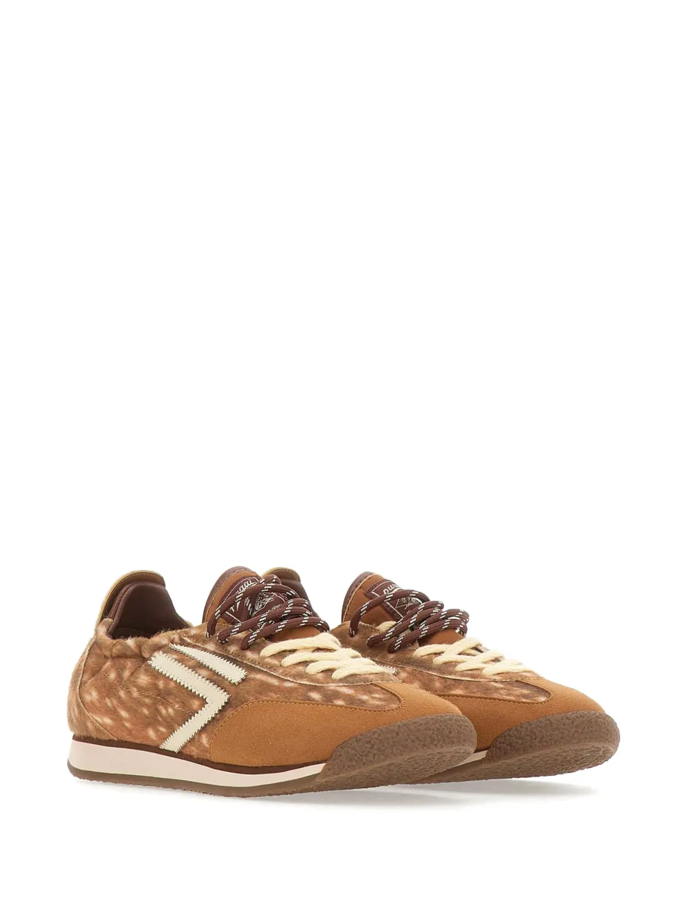 Puraai Panther animal-print low-top sneakers Bruin