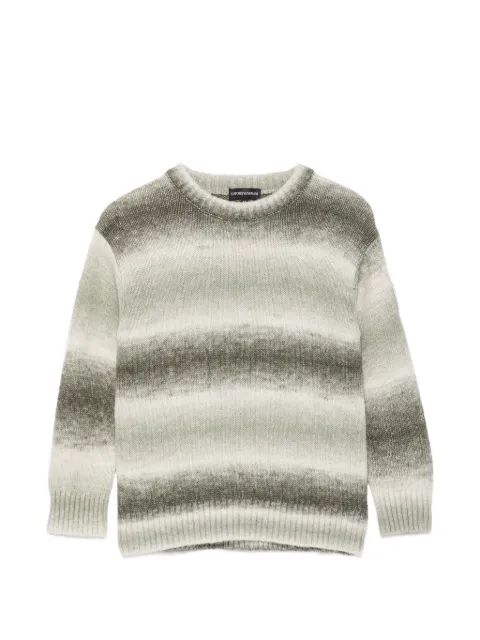 Emporio Armani Kids suéter con ribete de canalé y efecto degradado