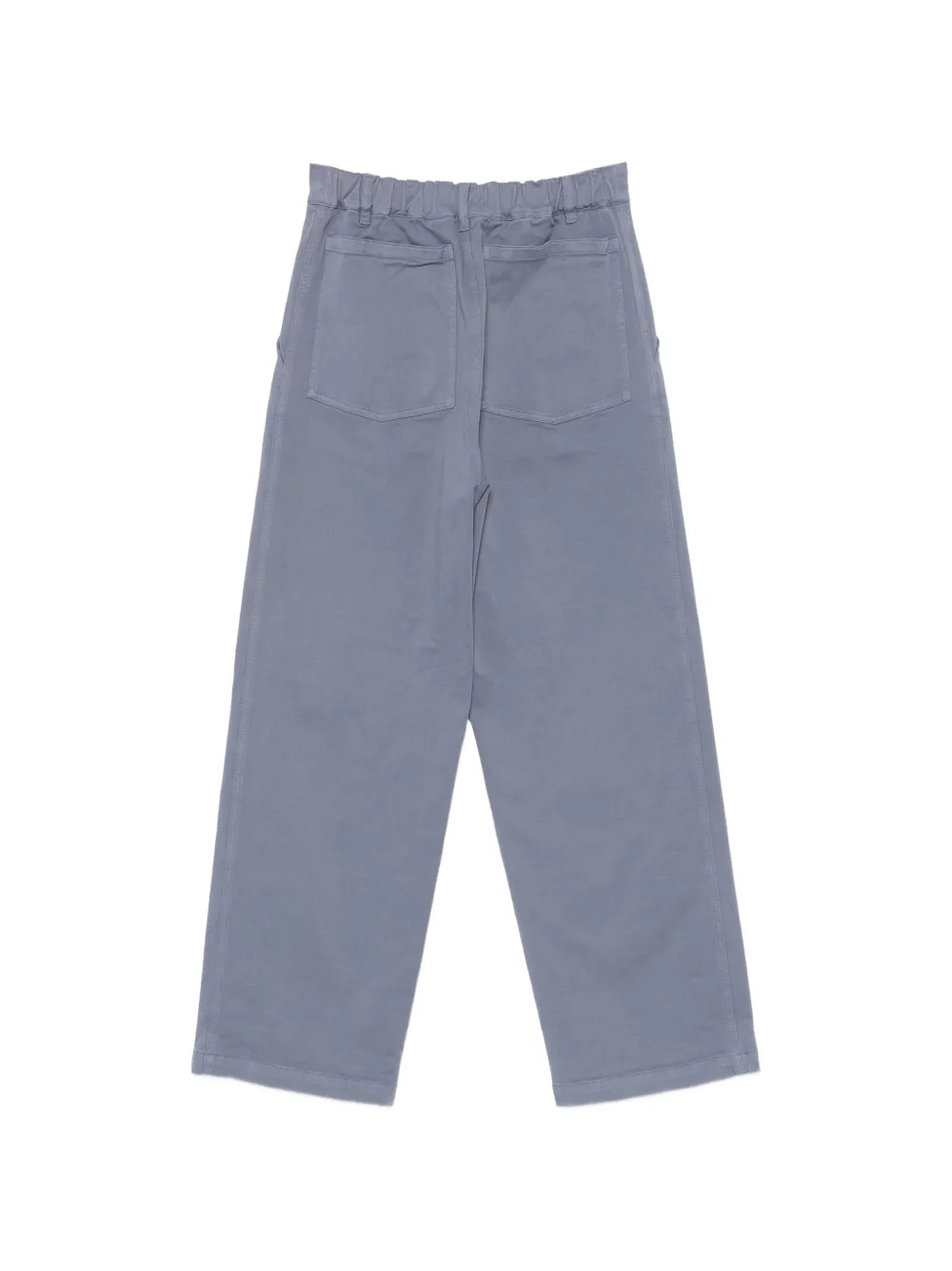 Barena Katoenen broek met elastische tailleband Blauw