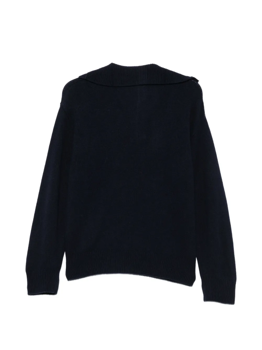 Barena Duse gebreide trui met matrozenkraag Blauw