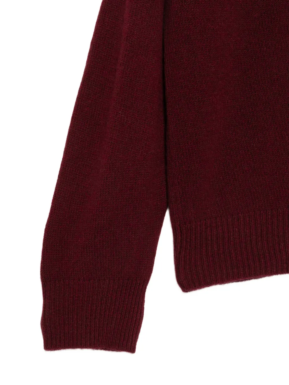 Barena Duse trui met V-hals en kraag Rood