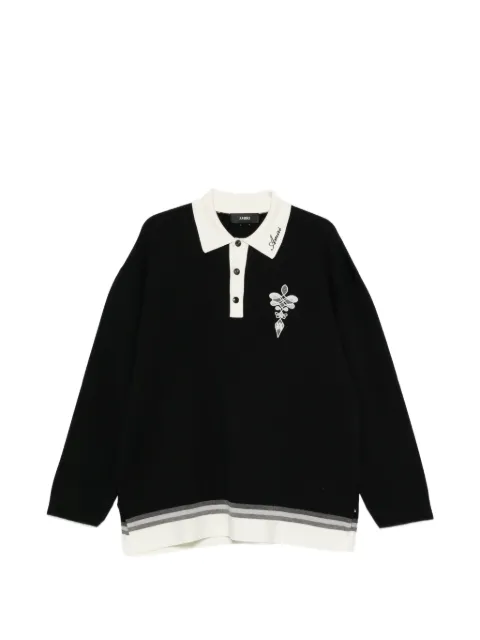 AMIRI polo con logo bordado