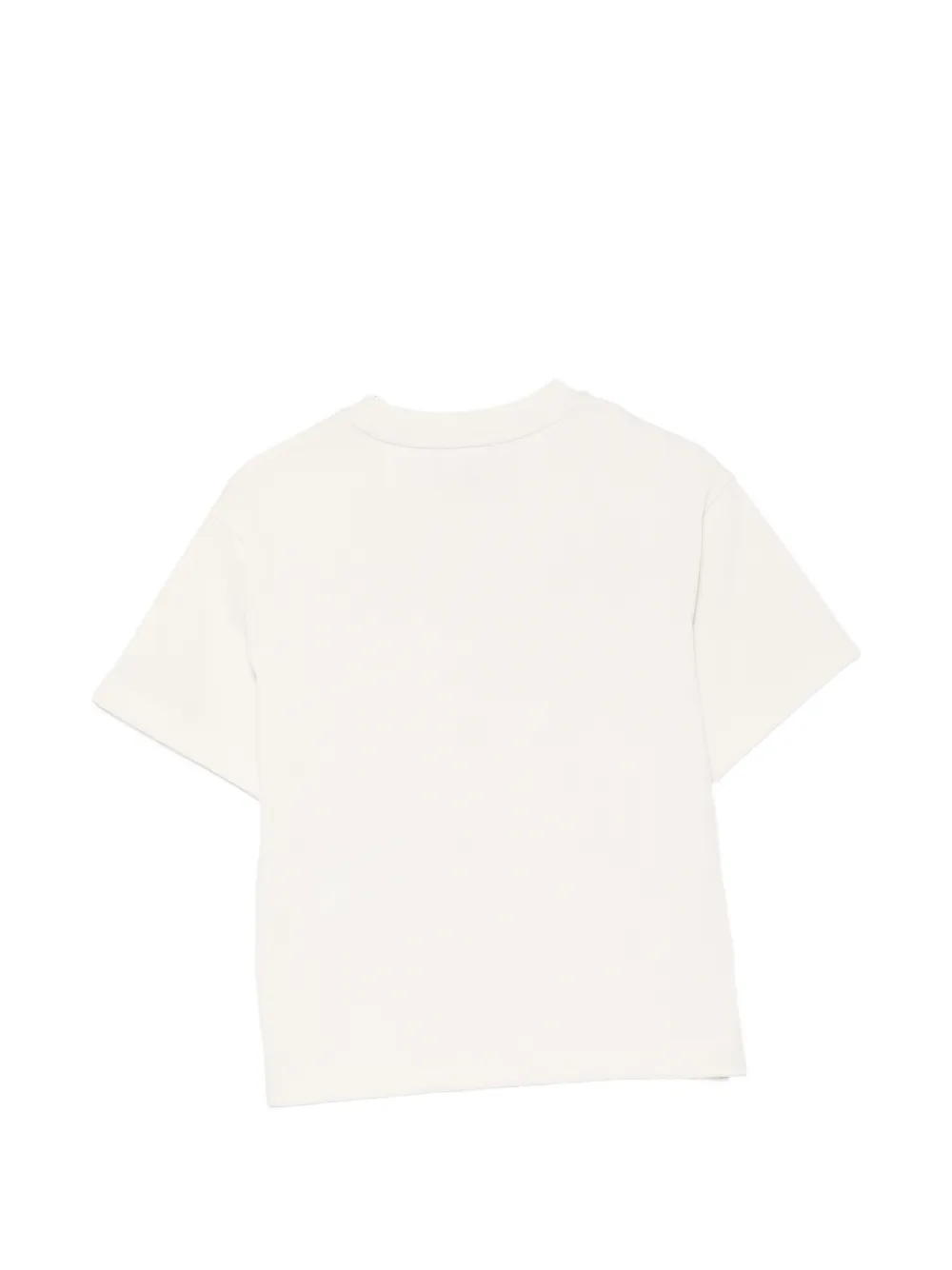 Emporio Armani Kids Katoenen T-shirt met logoprint Beige