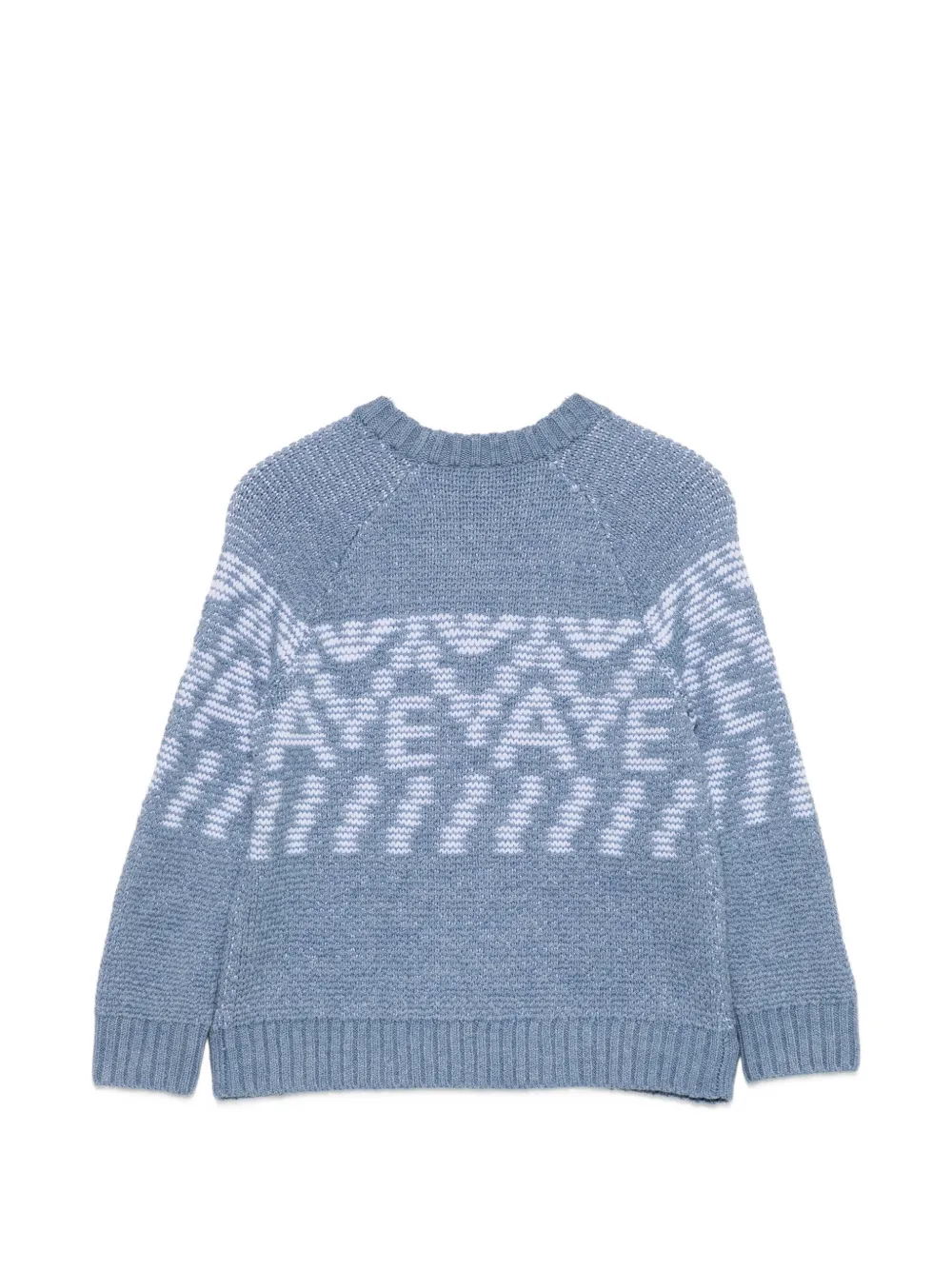 Emporio Armani Kids Trui met geometrisch patroon Blauw