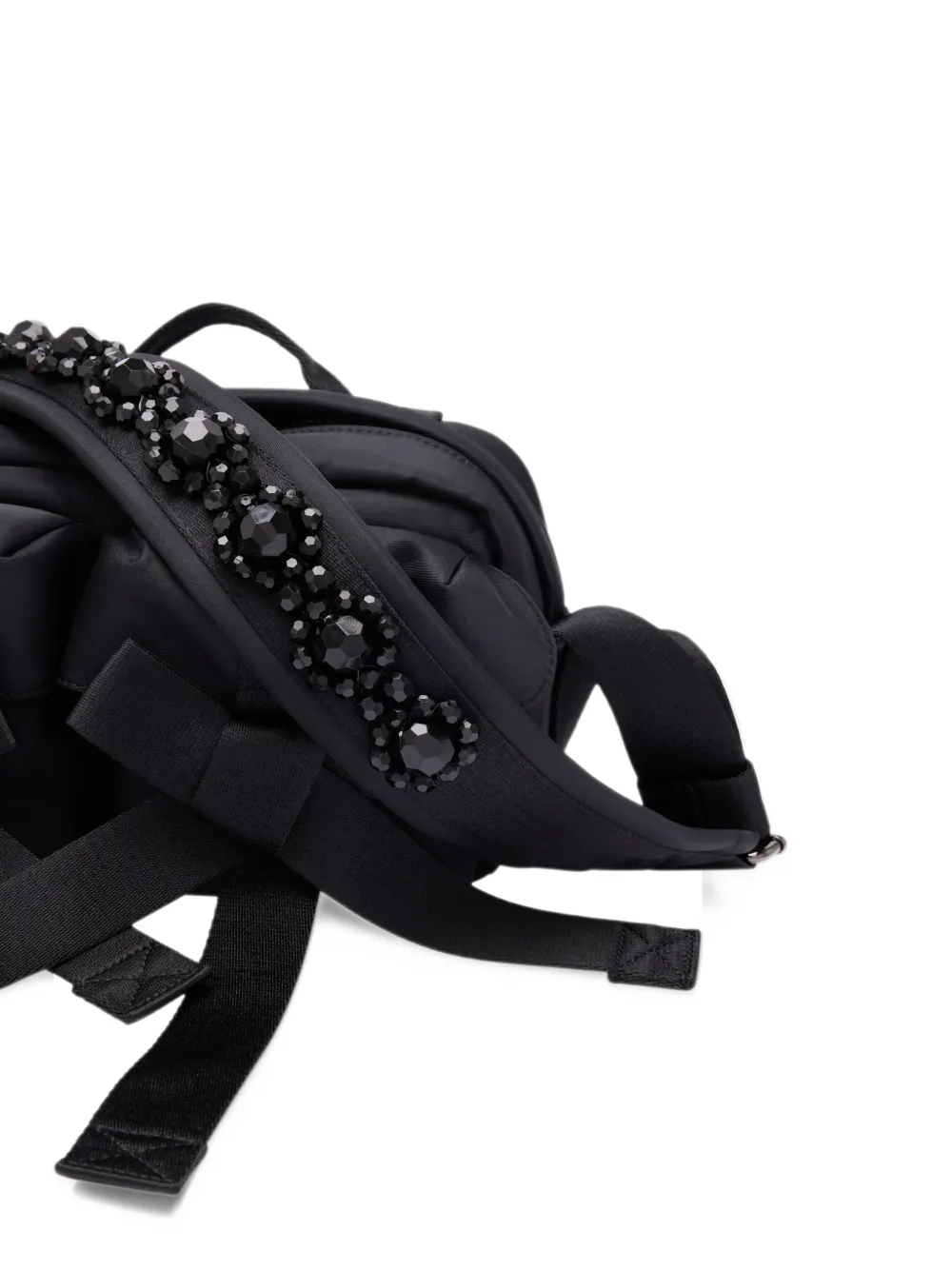 Simone Rocha beaded bow-detail tote bag Zwart