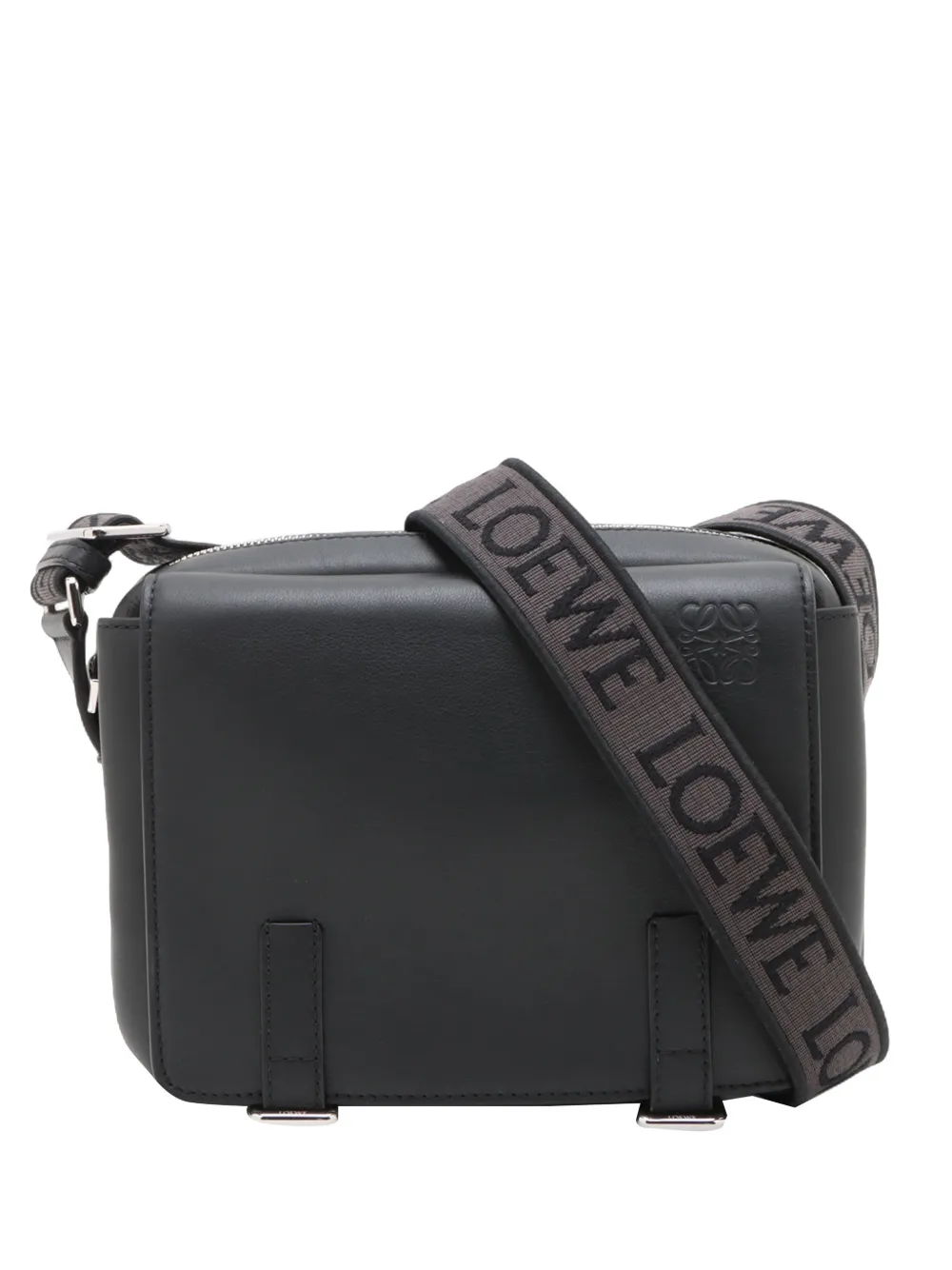 Loewe Pre-Owned 2010-2026 XS Supple Military Kuriertasche aus glattem Kalbsleder - Schwarz