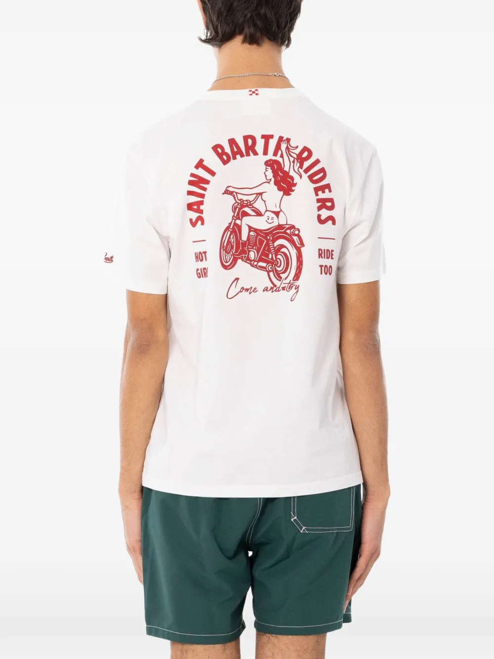 MC2 Saint Barth T-shirt met grafische print Wit