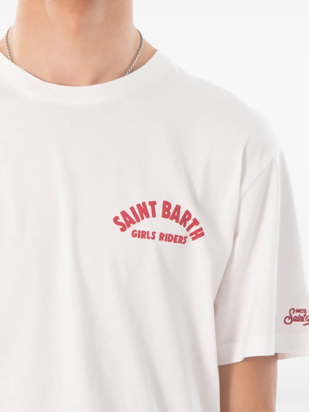 MC2 Saint Barth T-shirt met grafische print Wit