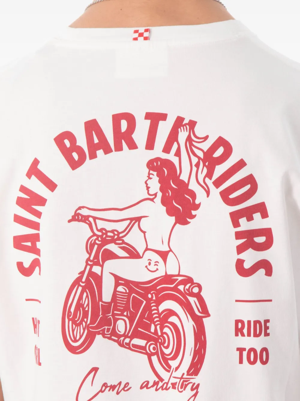 MC2 Saint Barth T-shirt met grafische print Wit