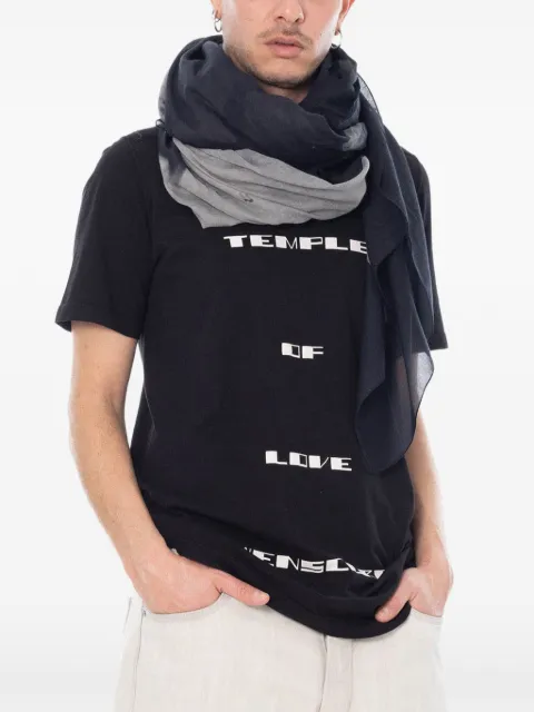 Rick Owens DRKSHDW Flag printed scarf