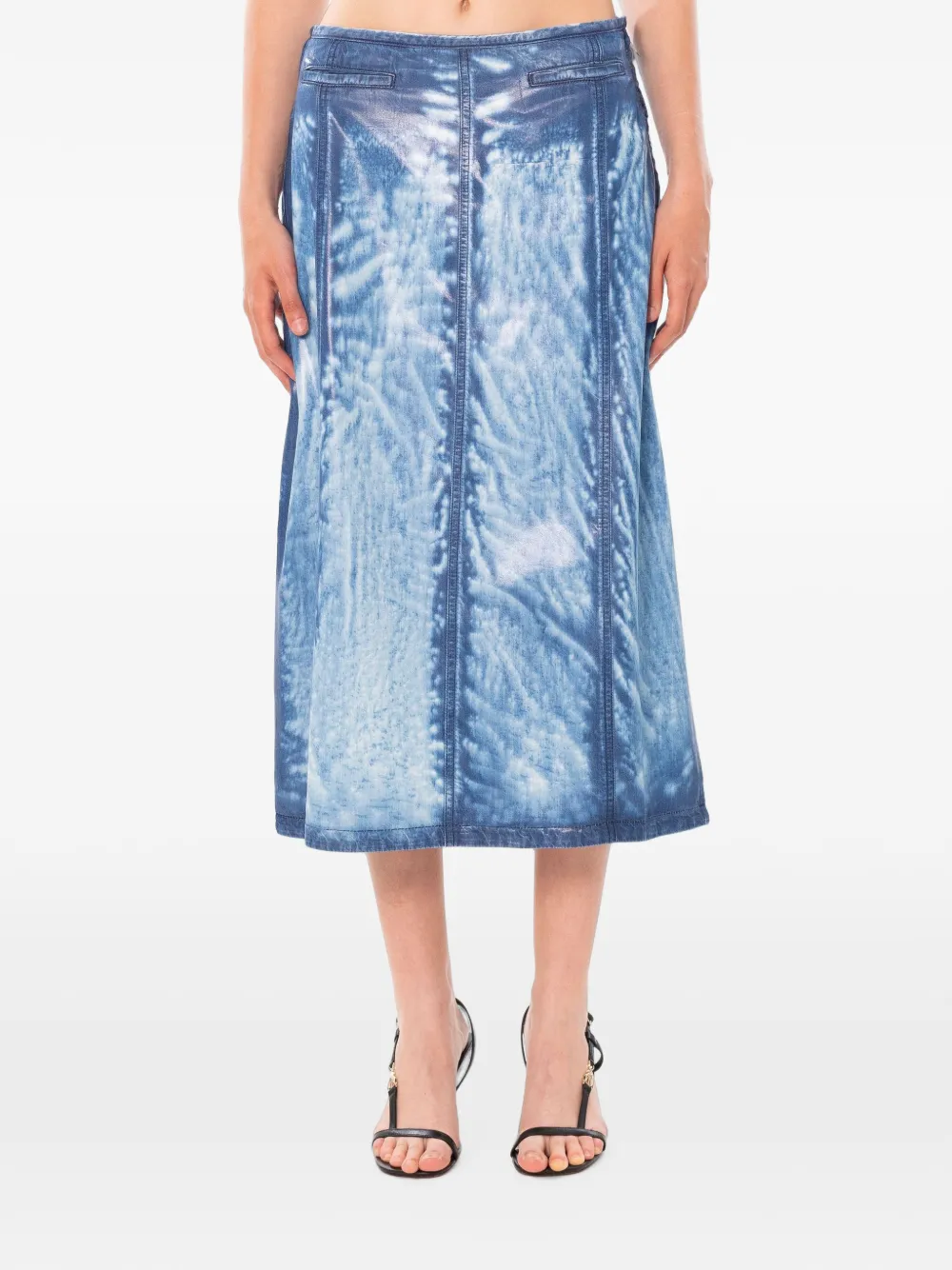 Diesel jupe mi-longue en jean X-Ray lyocell - Bleu