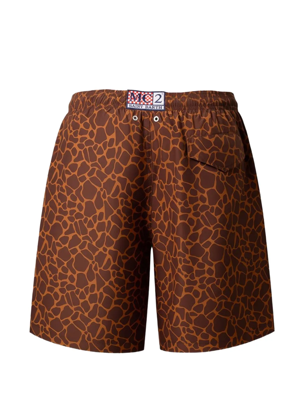 MC2 Saint Barth Lighting zwembroek met giraffe-print Bruin