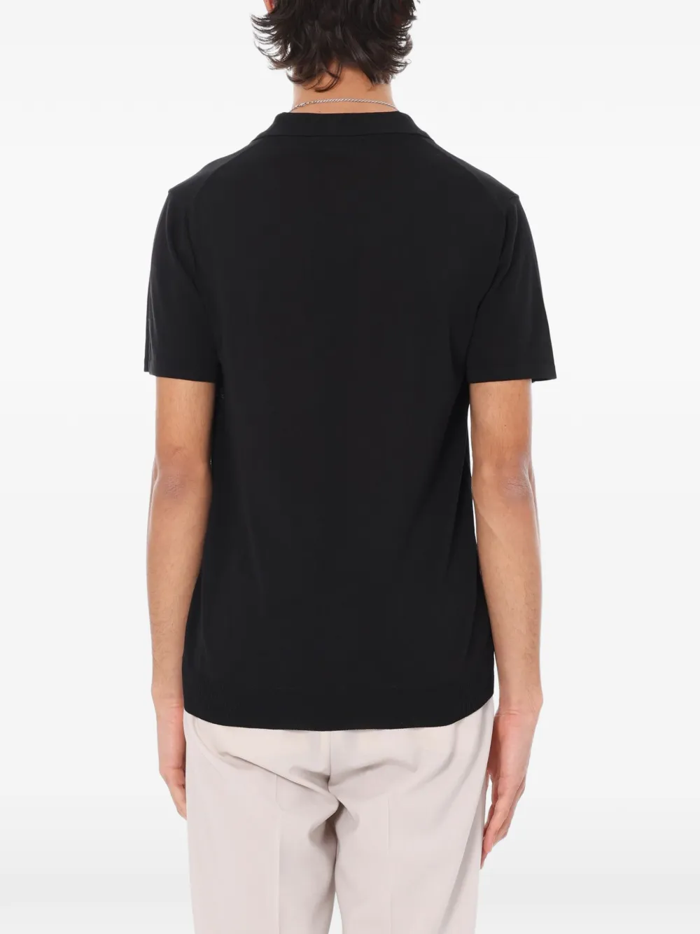 Daniele Fiesoli Katoenen poloshirt met korte mouwen Zwart