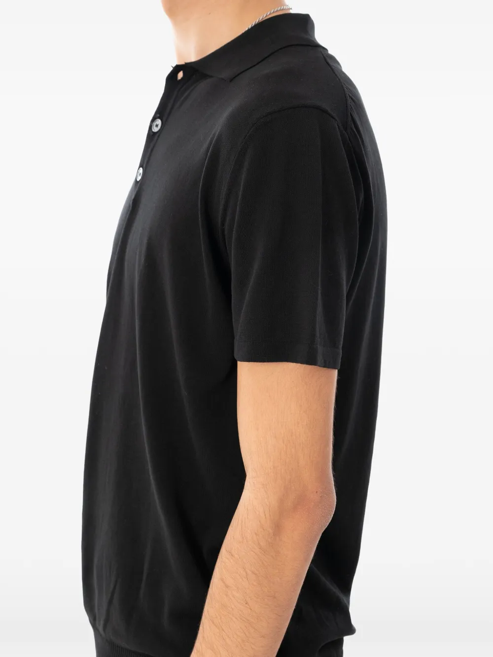 Daniele Fiesoli Katoenen poloshirt met korte mouwen Zwart