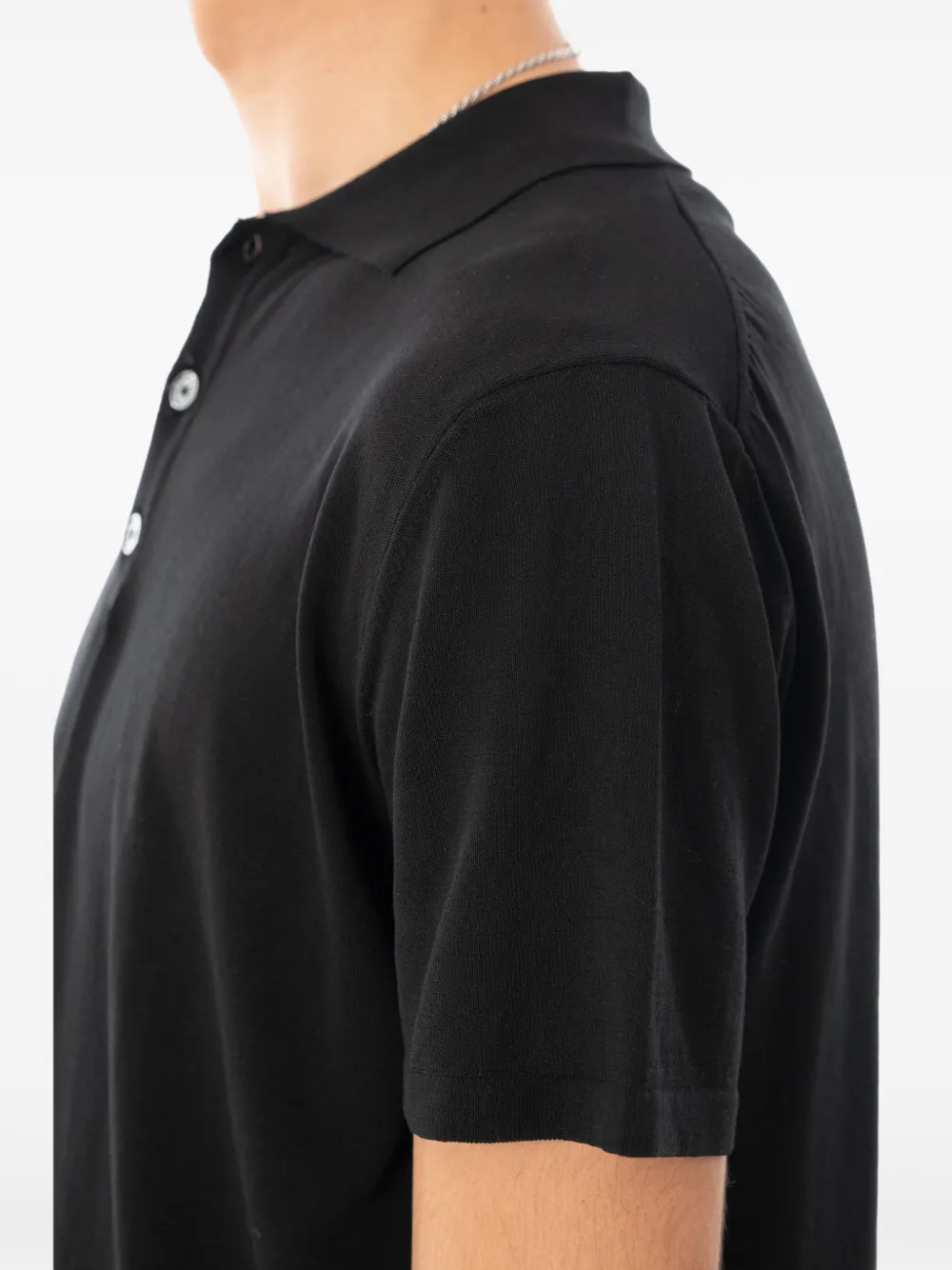 Daniele Fiesoli Katoenen poloshirt met korte mouwen Zwart