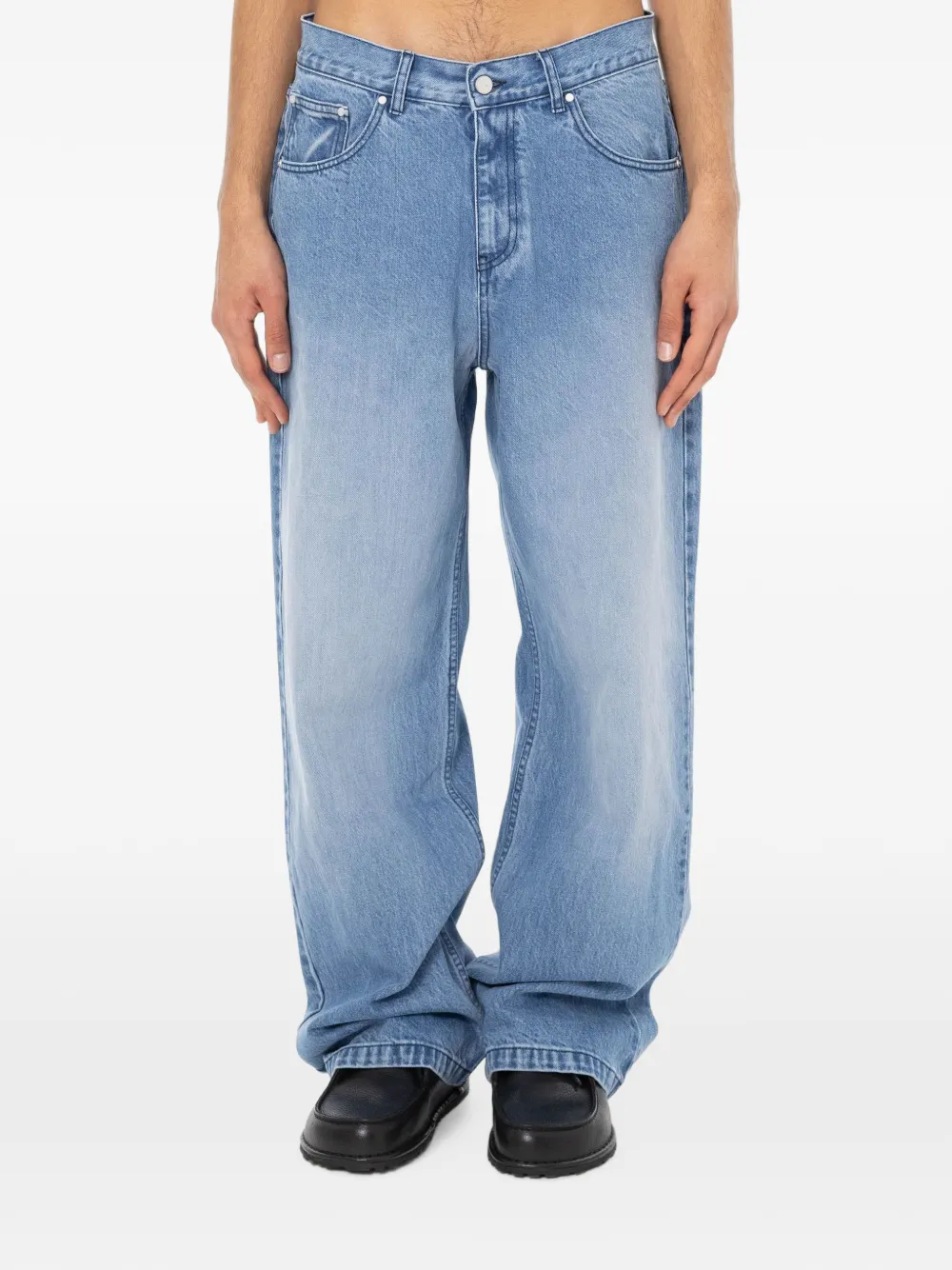 Arte Antwerp logo-embroidered straight-leg jeans · 32