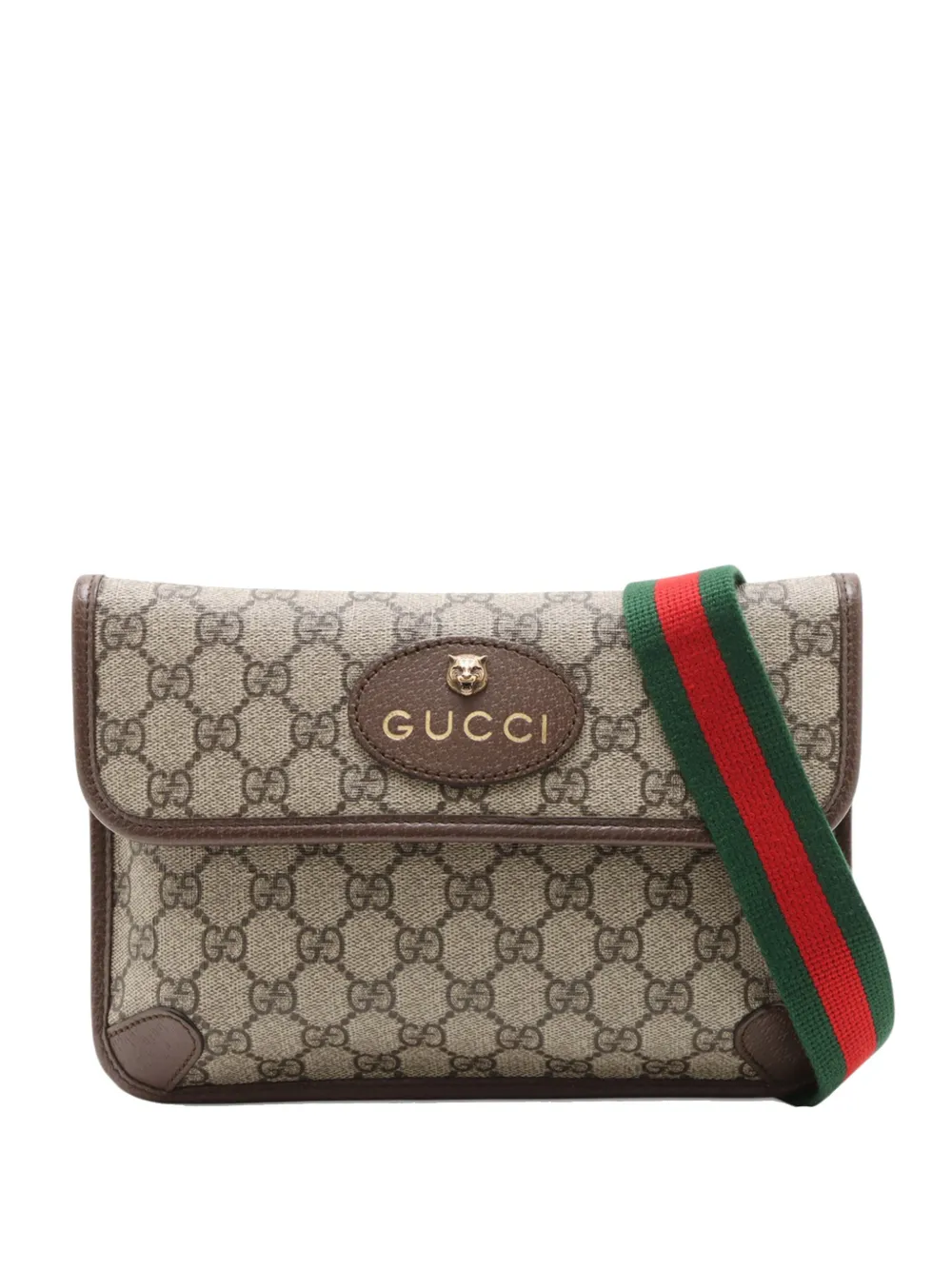 Gucci Pre-Owned 2000-2015 GG Supreme Web Neo Vintage belt bag - Nude