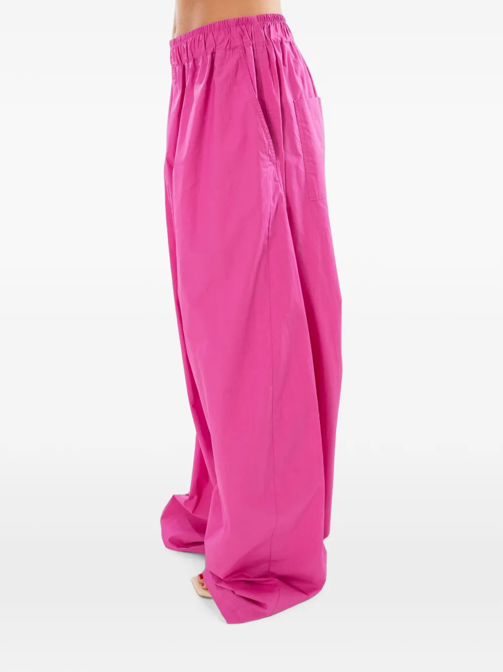 THELATEST Dora elastische broek met rechte pijpen Roze