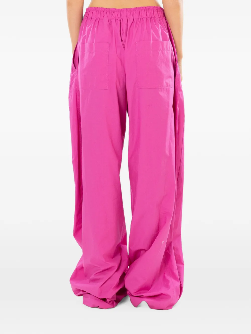 THELATEST Dora elastische broek met rechte pijpen Roze