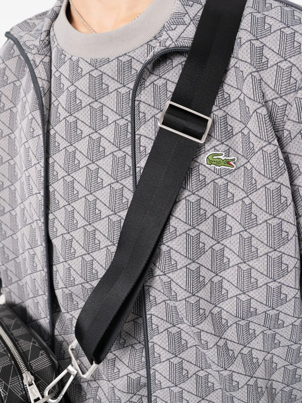 Lacoste Kleine Blend Suitcase messengertas met logoplakkaat Zwart