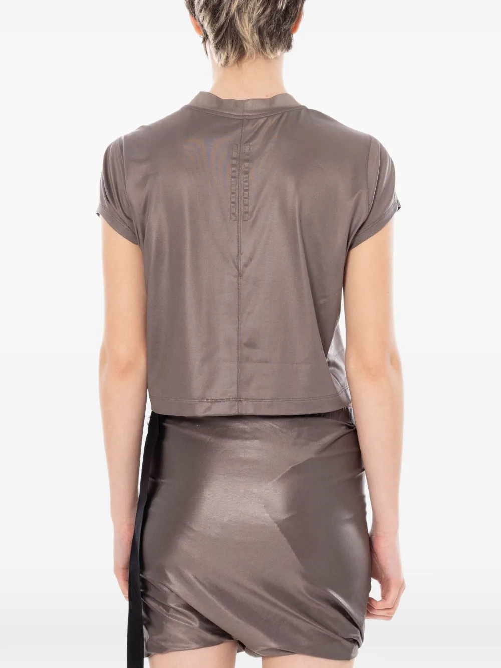 Rick Owens DRKSHDW Temple Level T-shirt met korte mouwen Beige
