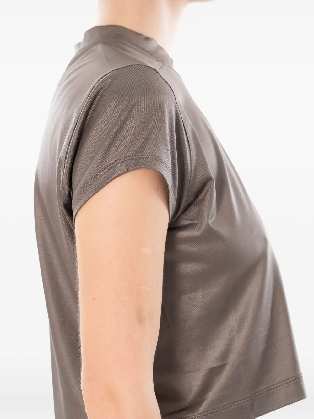 Rick Owens DRKSHDW Temple Level T-shirt met korte mouwen Beige