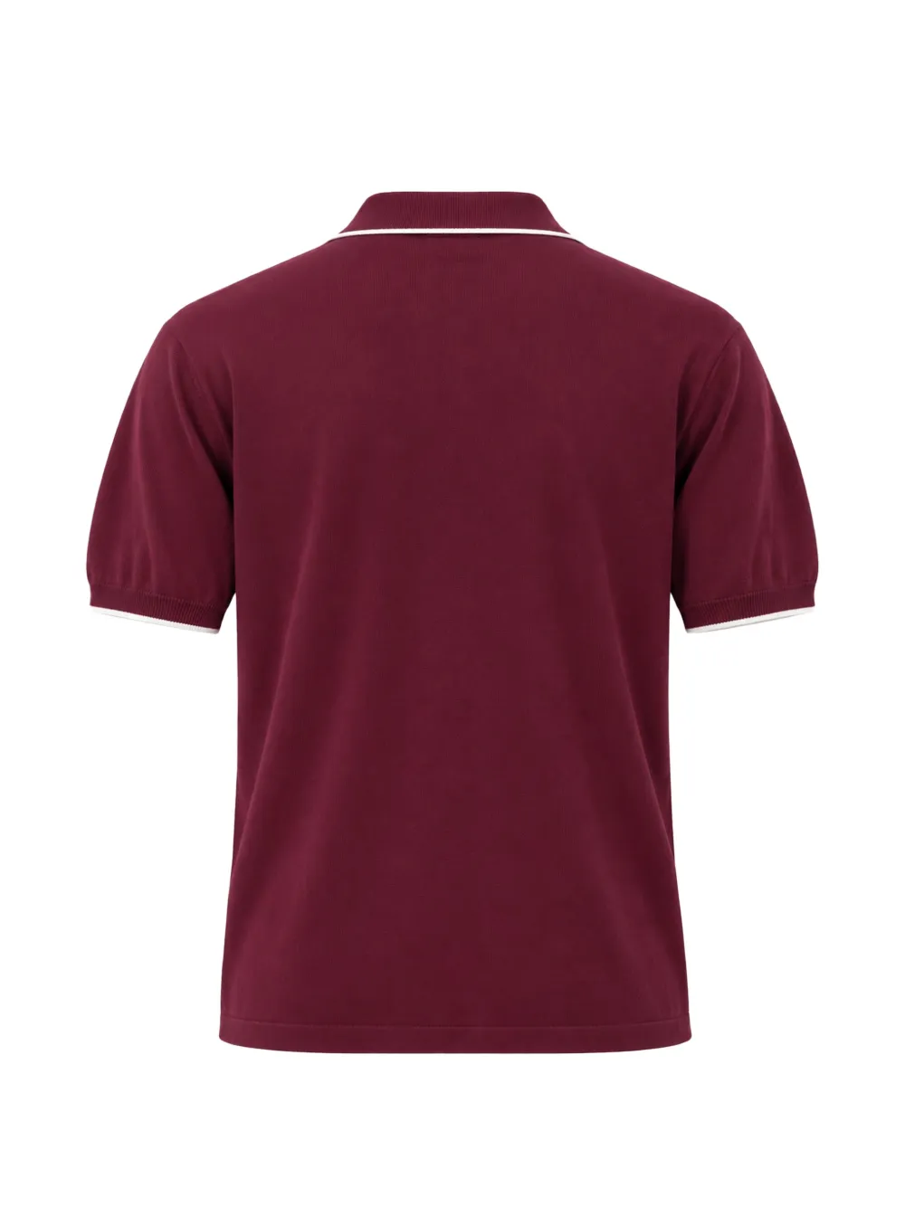 MC2 Saint Barth Sloan contrast-trim polo-collar T-shirt Rood