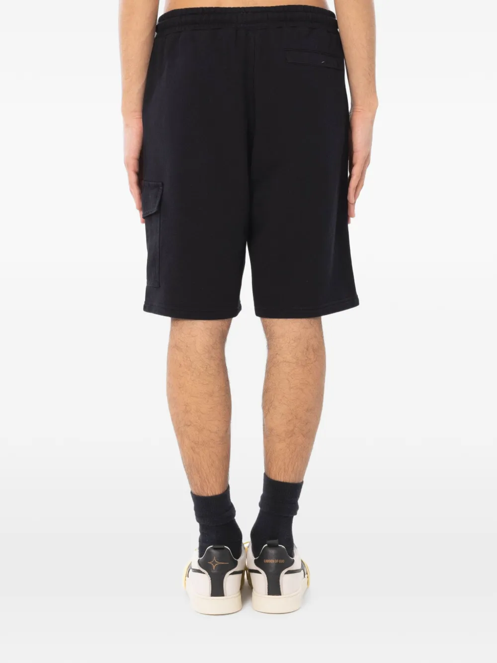 MC2 Saint Barth Argo cargo trainingsshorts met trekkoord Zwart