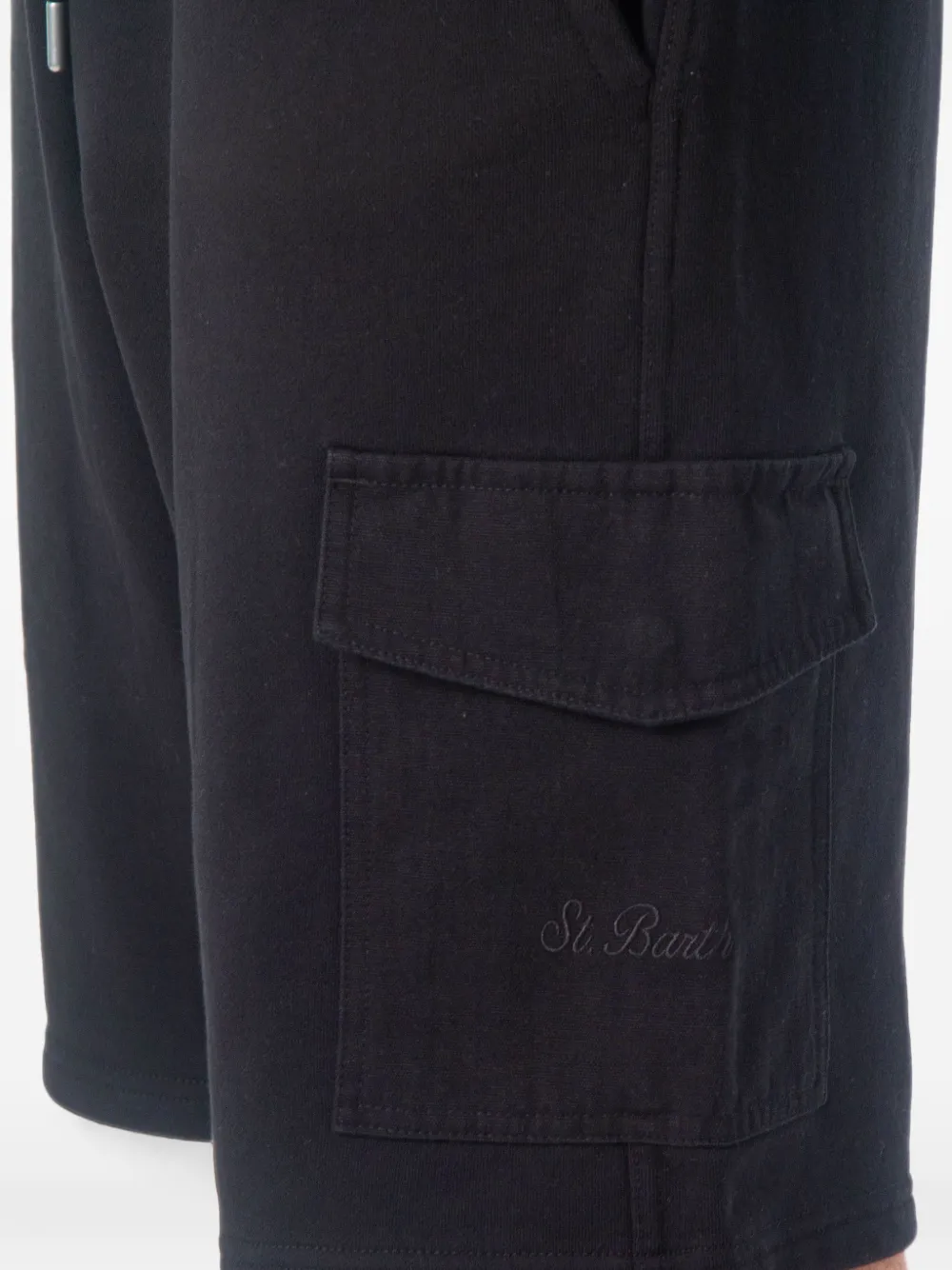 MC2 Saint Barth Argo cargo trainingsshorts met trekkoord Zwart
