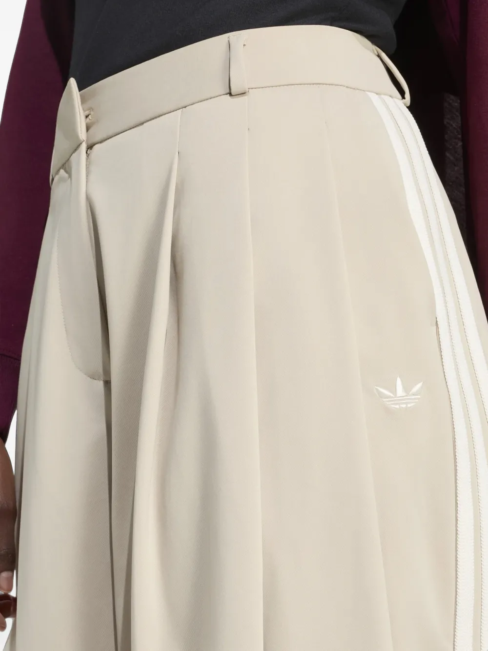 adidas Plooibroek met zijstreep Beige